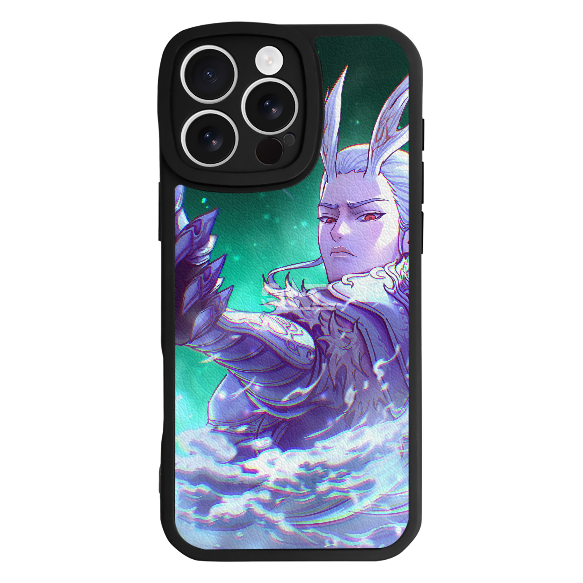 （画像用） Ne Zha 2 ナタ 魔童の大暴れ 【iPhone 16シリーズ対応】シリコンスマホケース（レザー調） 材質：シリコン
